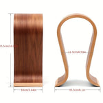 U-Shaped Wooden Headphone Stand
