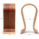 U-Shaped Wooden Headphone Stand