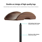 Walnut & Aluminium Headphone Stand