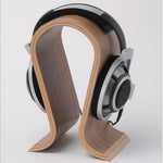 U-Shaped Wooden Headphone Stand