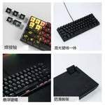 Gaming Keyboard setup with RGB lighting on gaming desk