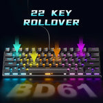 Gaming Keyboard with comfortable keys for long gaming sessions