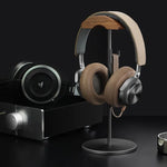 Walnut & Aluminium Headphone Stand