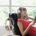 Walnut & Aluminium Headphone Stand